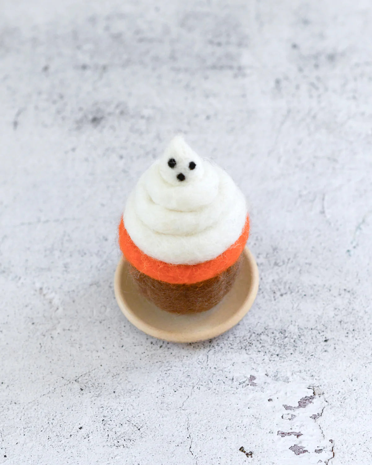Pre-Order Felt Halloween Cupcake Cute Ghost (Ships in September)