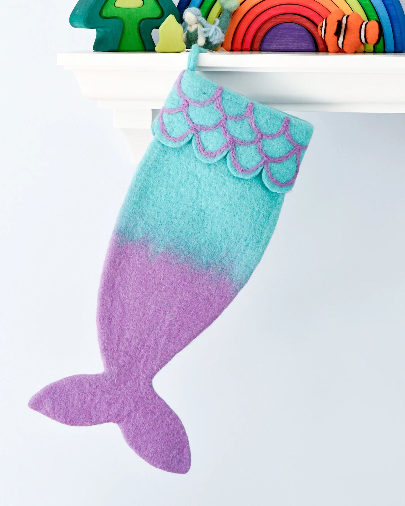 Sale Felt Mermaid Christmas Stocking