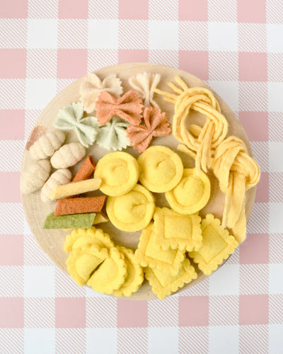 Pre-Order Felt Pasta Play Food Set (Ships in mid-November)