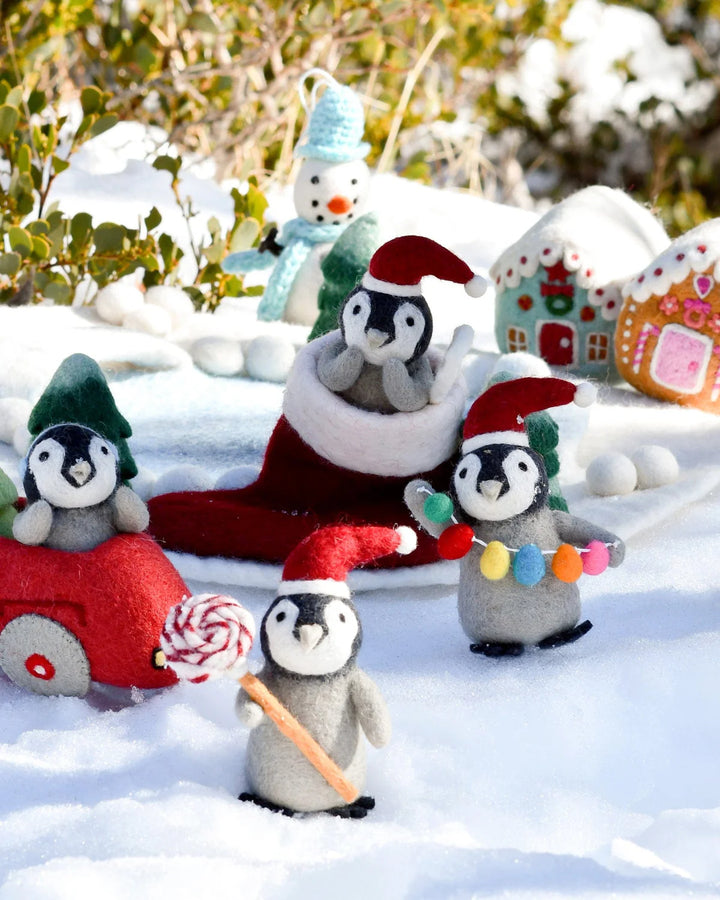 Sale Felt Penguin with Festoon Light Bulbs Toy