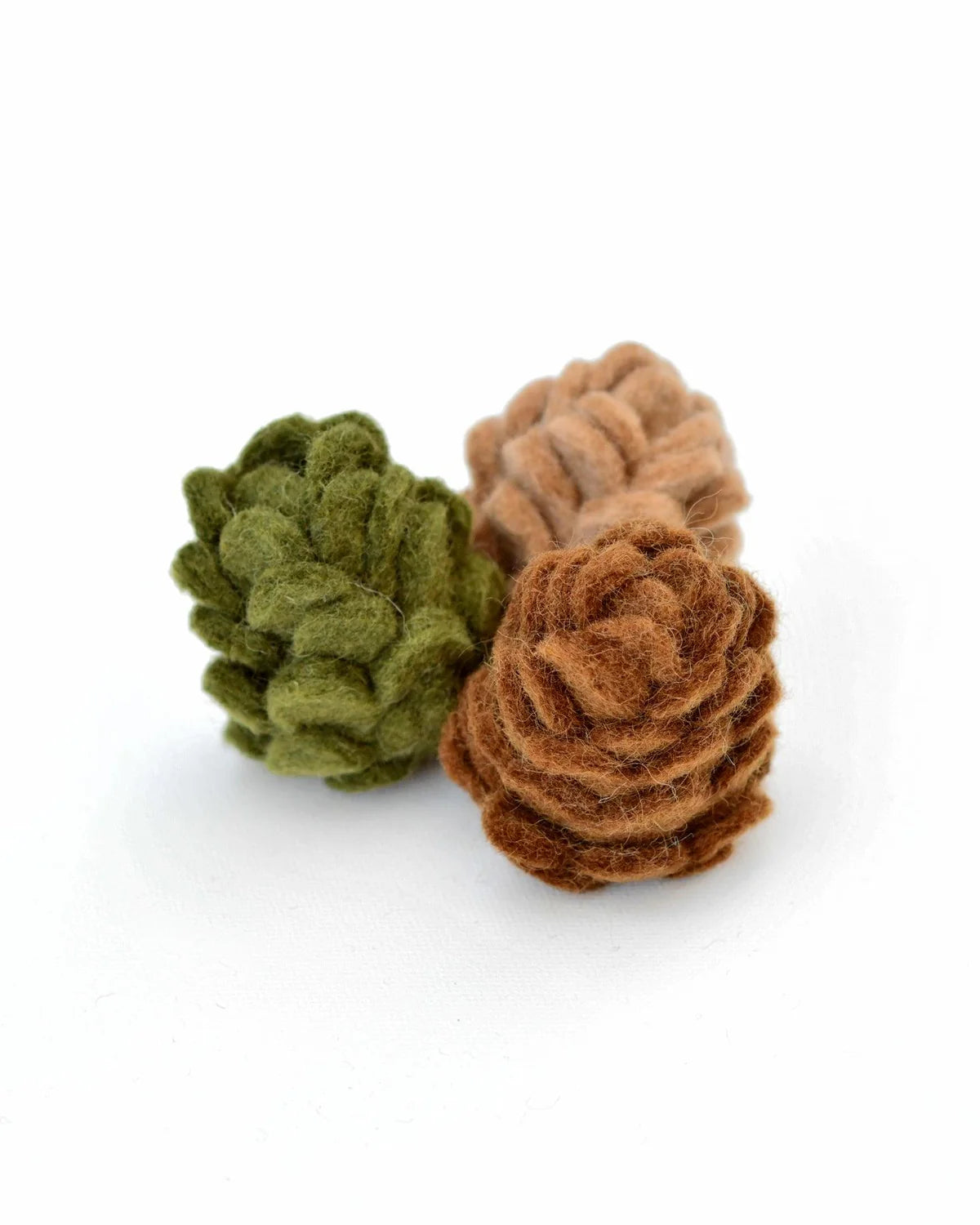 Felt Pinecones, Set of 3