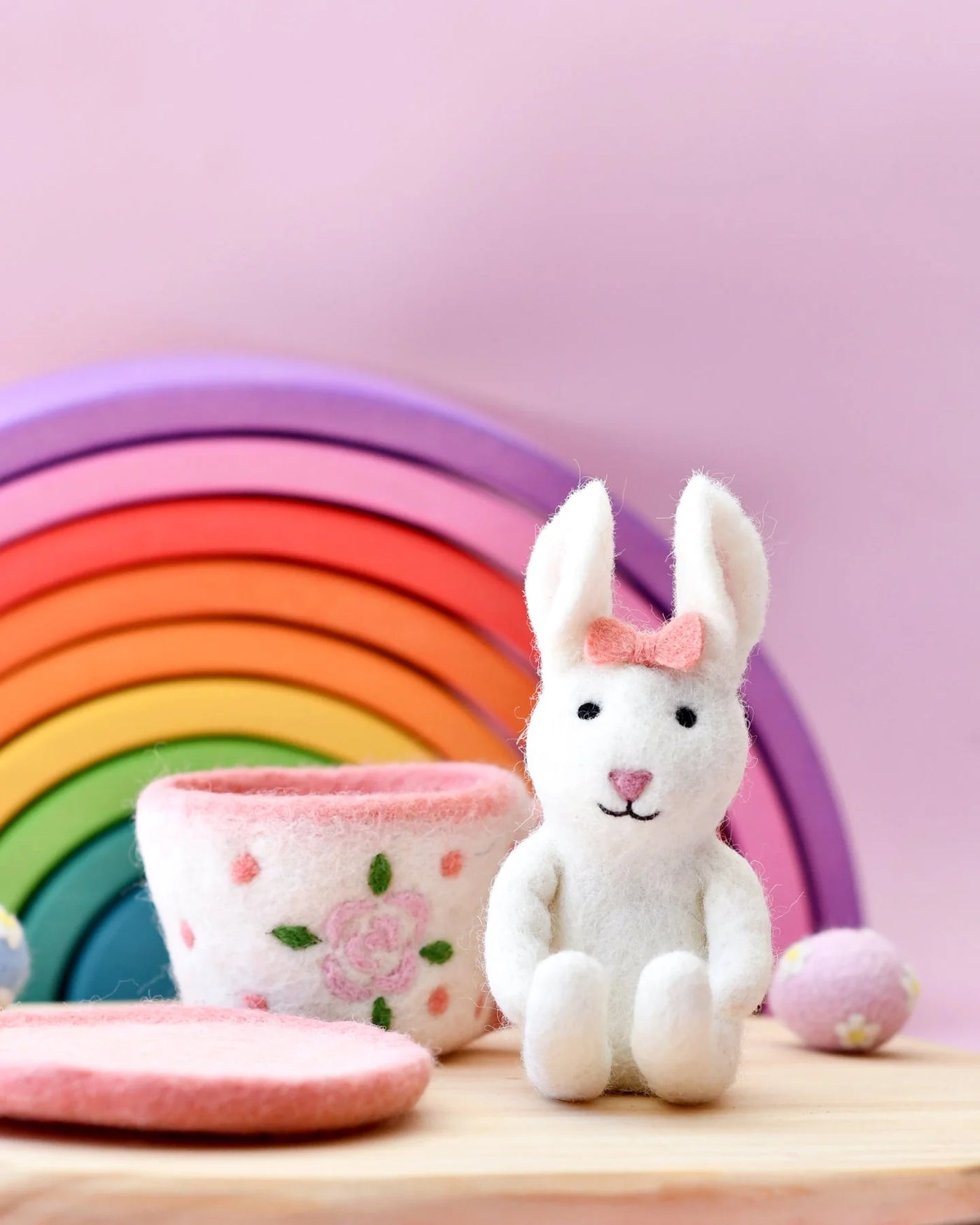 Sale Felt Rabbit in Tea Cup Toy