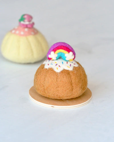 Pre-Order Felt Rainbow Bundt Cake with Icing (Ships in late February)