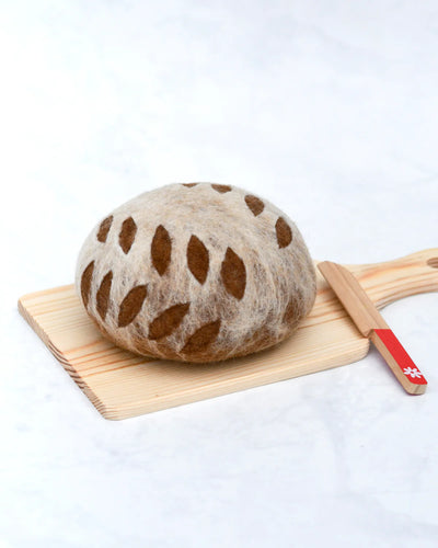 Pre-Order Felt Sourdough Bread with Leaf Cut (Ships in mid-November)