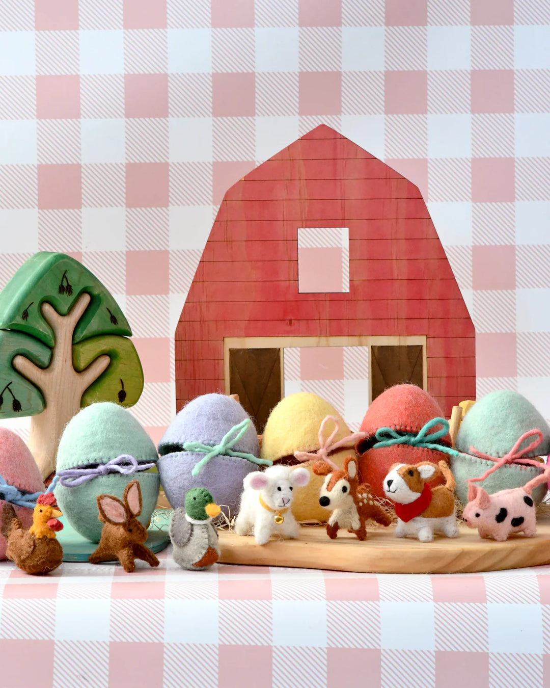 Sale Felt Surprise Egg with Deer Inside