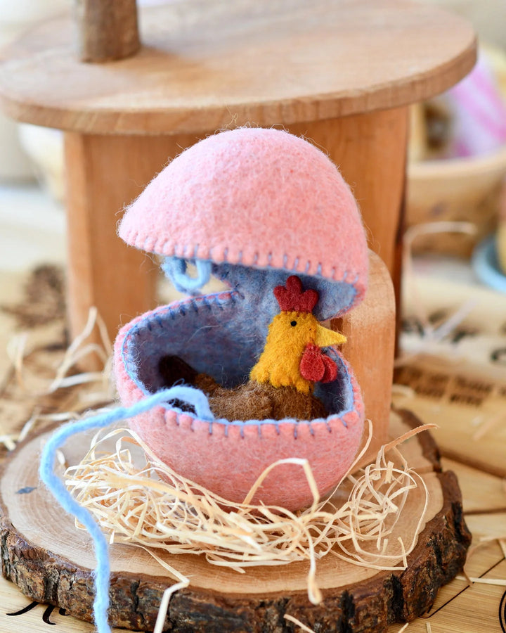 Sale Felt Surprise Egg with Hen Inside