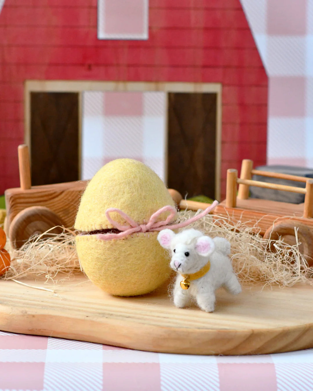Sale Felt Surprise Egg with Lamb Inside