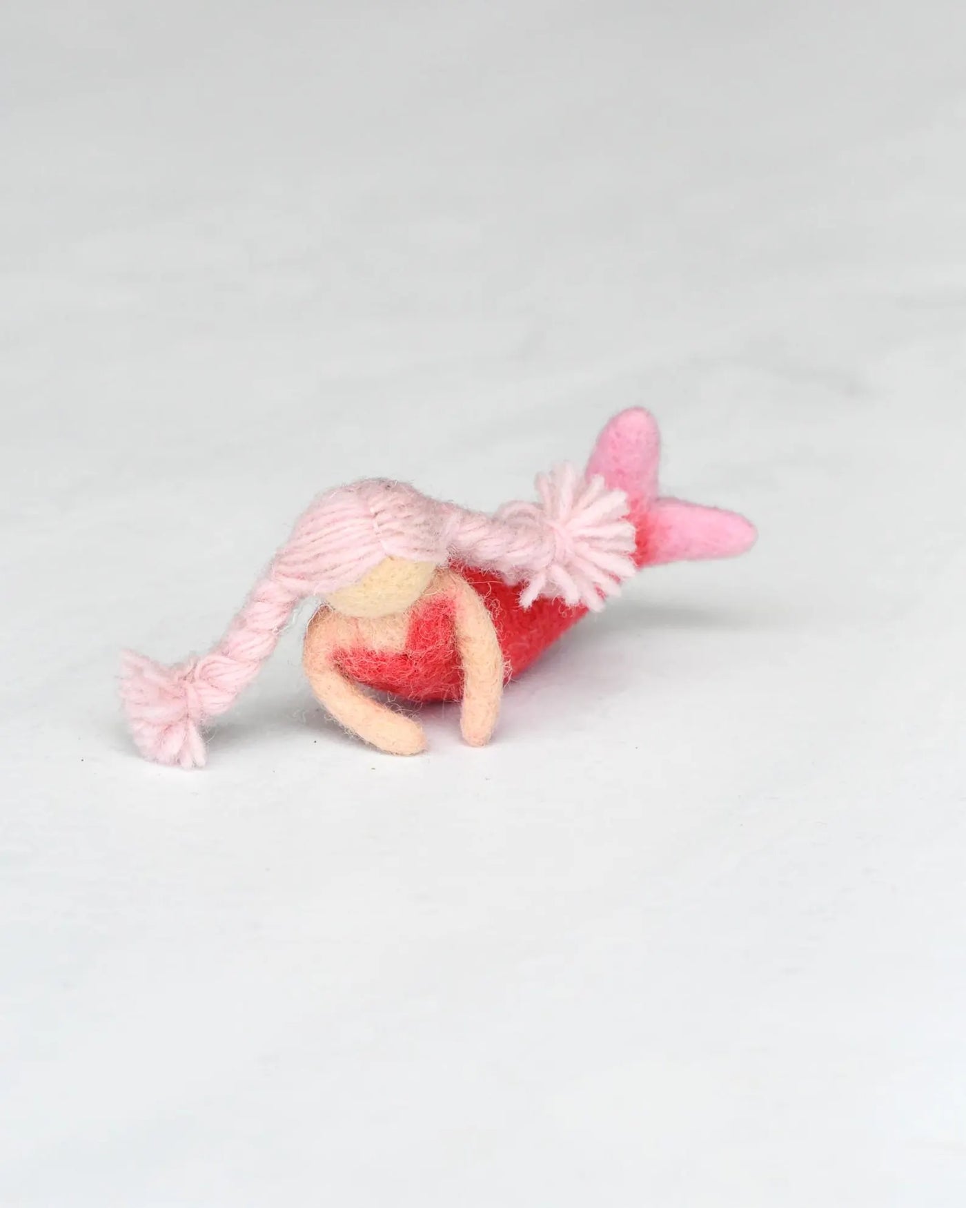 Pre-Order Felt Waldorf Mermaid, Pink Hair (Ships in mid-February)