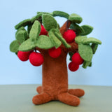 Felt Apple Tree, Little Brood hand-felted wool felt tree, an apple tree for small-world landscapes. · view 1