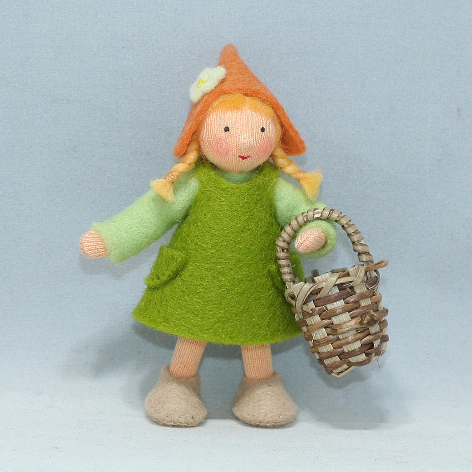 Sale Garden Gnome Girl with Basket | Light Skin Tone