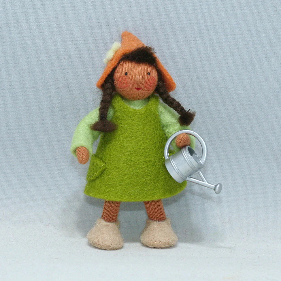 Sale Garden Gnome Girl with Watering Can | Medium Skin Tone