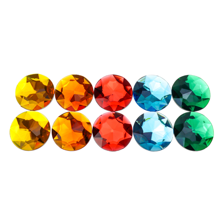 Bauspiel Giant Glittery Sparkling Stones, 10-Piece Set