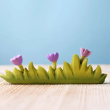 Bumbu Large Wooden Grass with Lilac Flowers · view 2