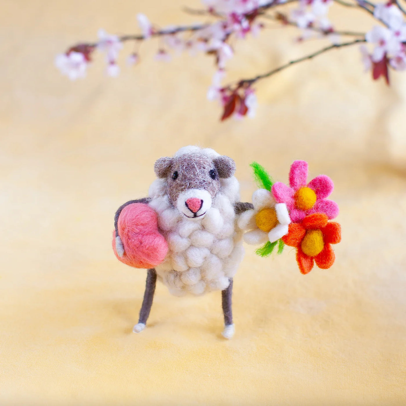 Heart and Flowers Sheep