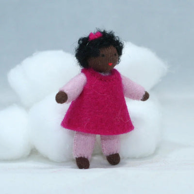 Holiday Helper, Dark Pink Dress, Dark Skin Tone