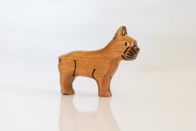 Wooden Frenchie French Bulldog Toy Dog