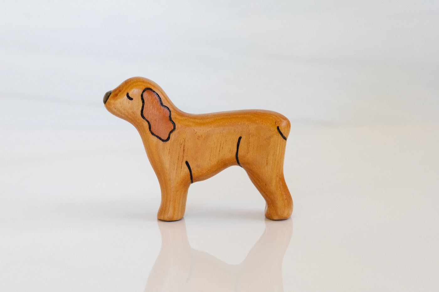 Wooden Cocker Spaniel Toy Dog