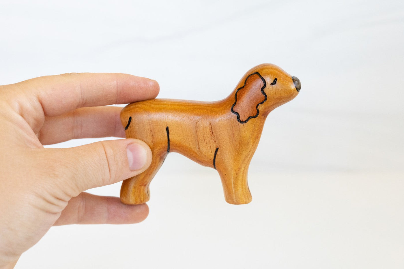 Wooden Cocker Spaniel Toy Dog