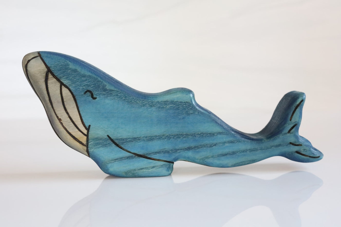 Wooden Humpback Whale Toy