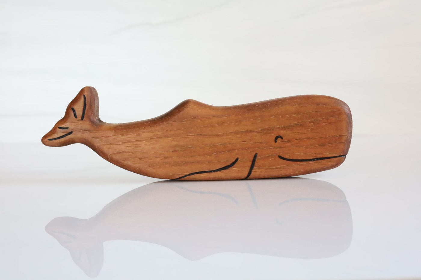 Wooden Sperm Whale Toy