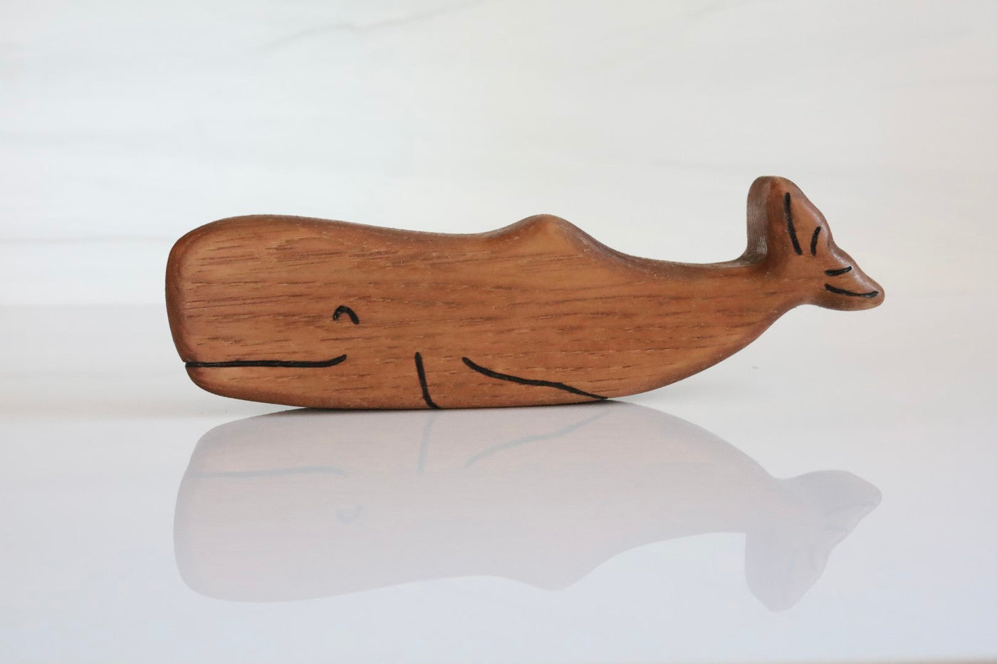 Wooden Sperm Whale Toy