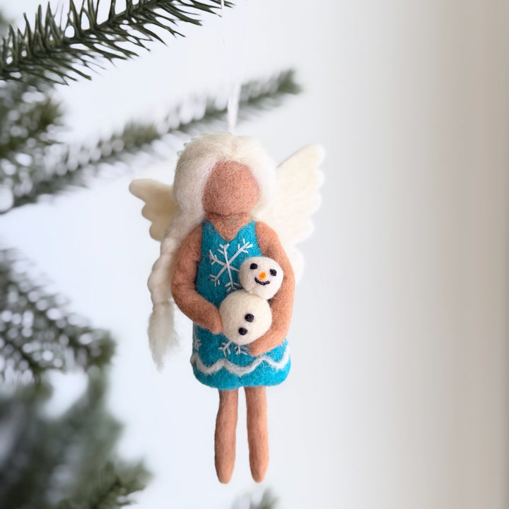 Four Seasons Fairy Felt Ornament Set – Spring, Summer, Fall &amp; Winter Angels
