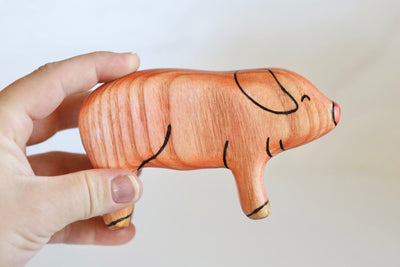 Wooden Pig Toy