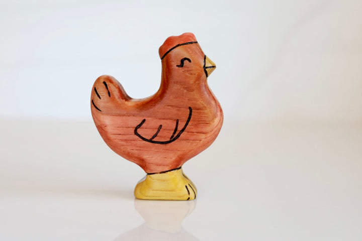 Wooden Chicken Toy - Rooster Or Hen