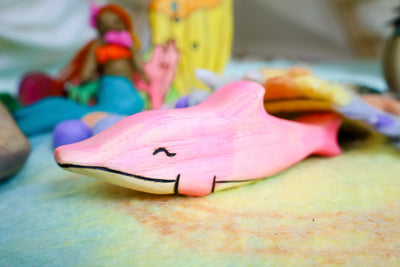 Wooden Amazon Pink Dolphin Toy