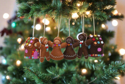 Christmas Gingerbread Woman, Dark Brown