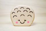 Wooden Puff Ball Mushroom Toy · view 1