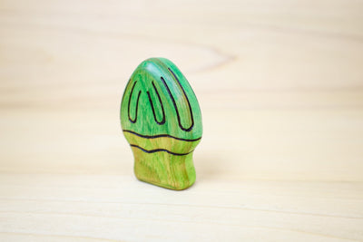 Wooden Parrot Mushroom Toy