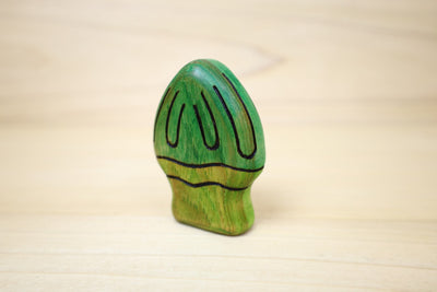 Wooden Parrot Mushroom Toy