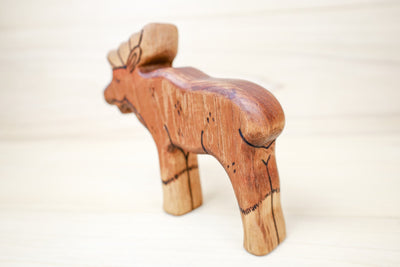 Wooden Moose Family- Daddy, Mama, or Baby Moose