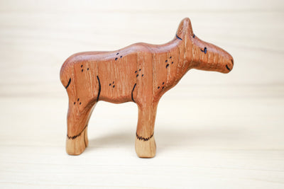 Wooden Moose Family- Daddy, Mama, or Baby Moose