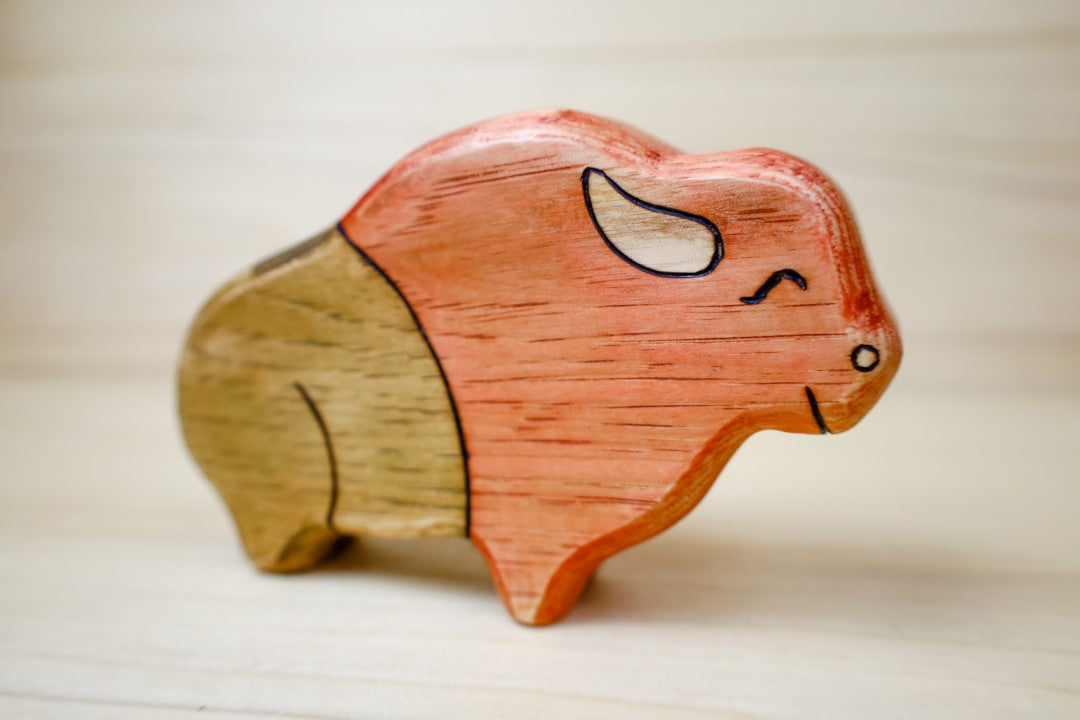 Wooden Buffalo Toy