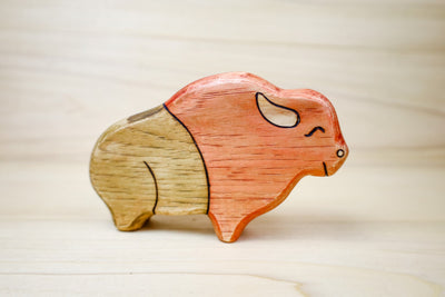 Wooden Buffalo Toy