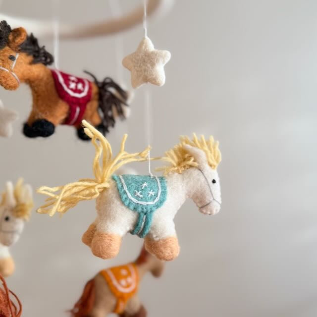 Felt Baby Mobile - Cute Pony