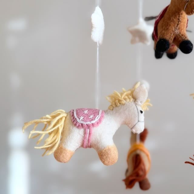 Felt Baby Mobile - Cute Pony