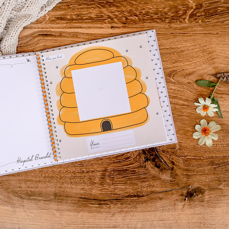 Lucy Darling Honey Bee Luxury Memory Baby Book