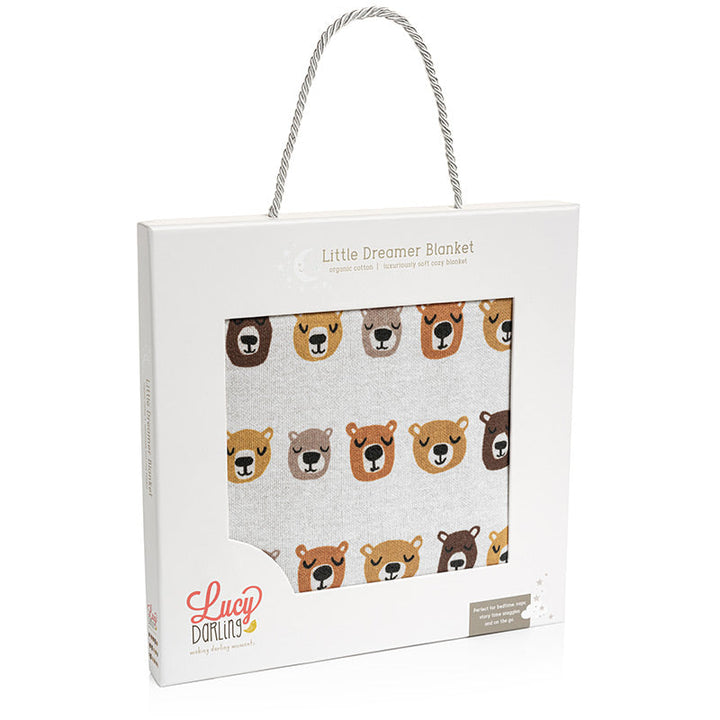 Lucy Darling Little Dreamer Organic Baby Blanket - Little Camper