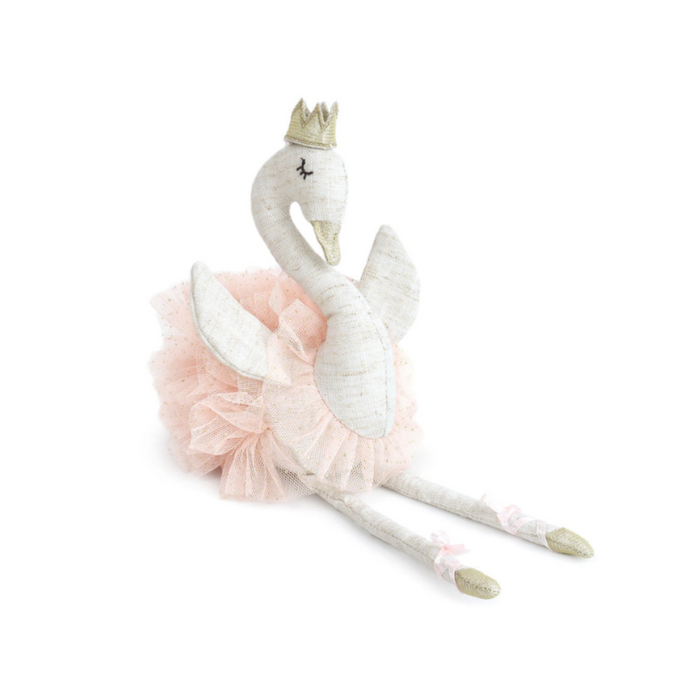 Mon Ami Layla swan ballerina plush doll, small size