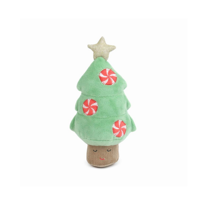 Mon Ami green holiday tree plush chime baby toy