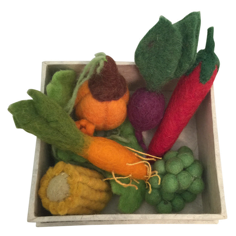 Mini Felt Vegetable Boxed Set