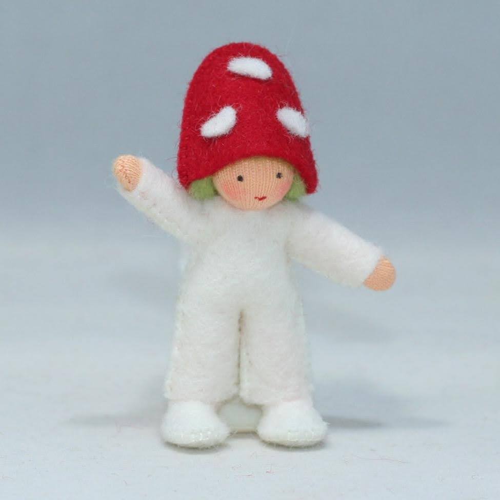 Sale Red Mushroom Family (3.5")  | Light Skin Tone | Set of 5 Dolls