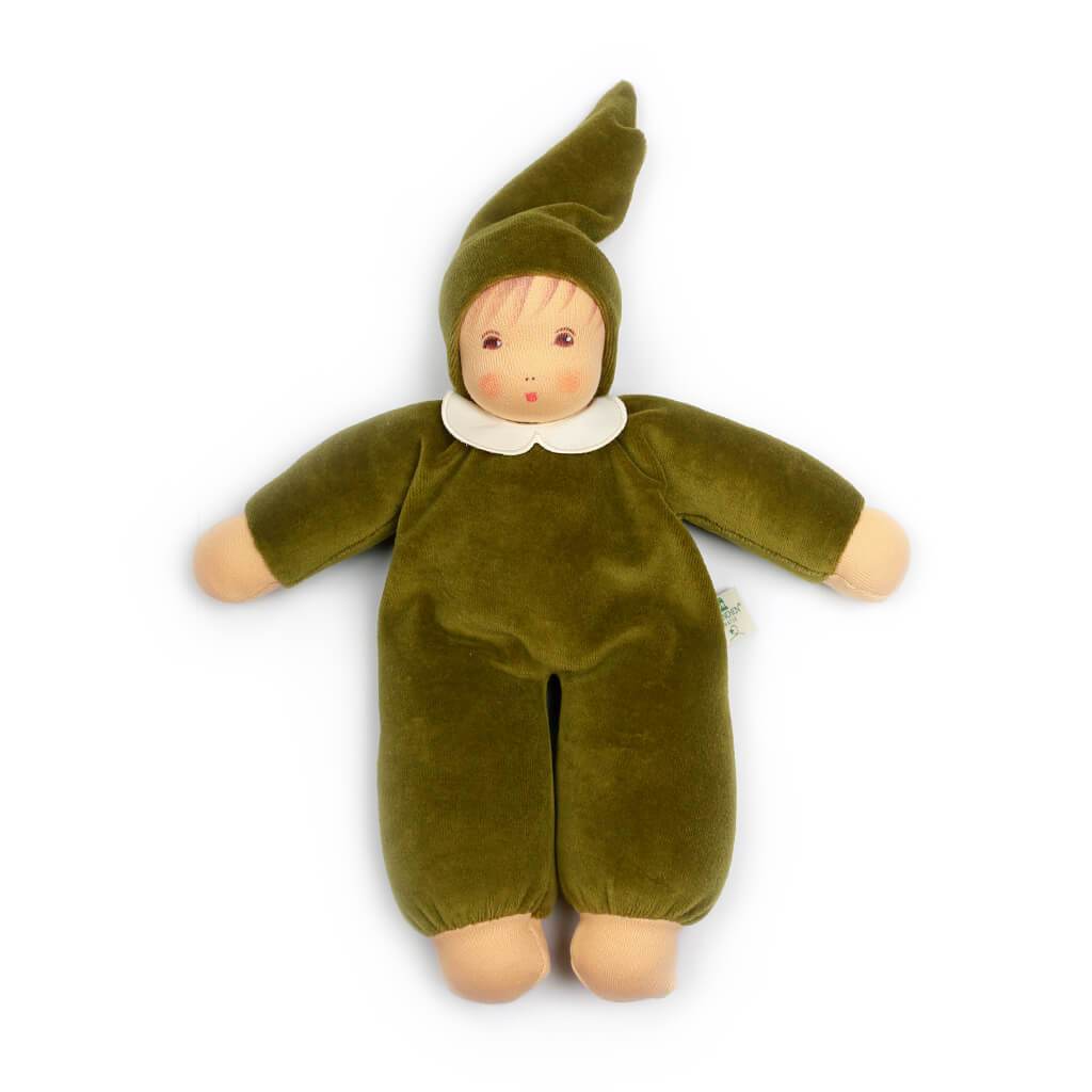 Nanchen Natur Organic Cotton Nani Baby Doll, Olive