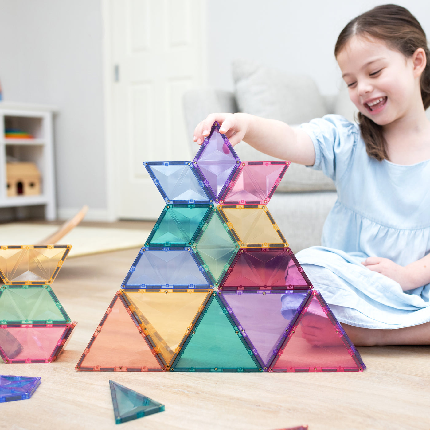 Connetix Tiles 48 Piece Pastel Shape Expansion Pack