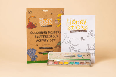 Honeysticks Jumbo Posters and Paints Activity Set