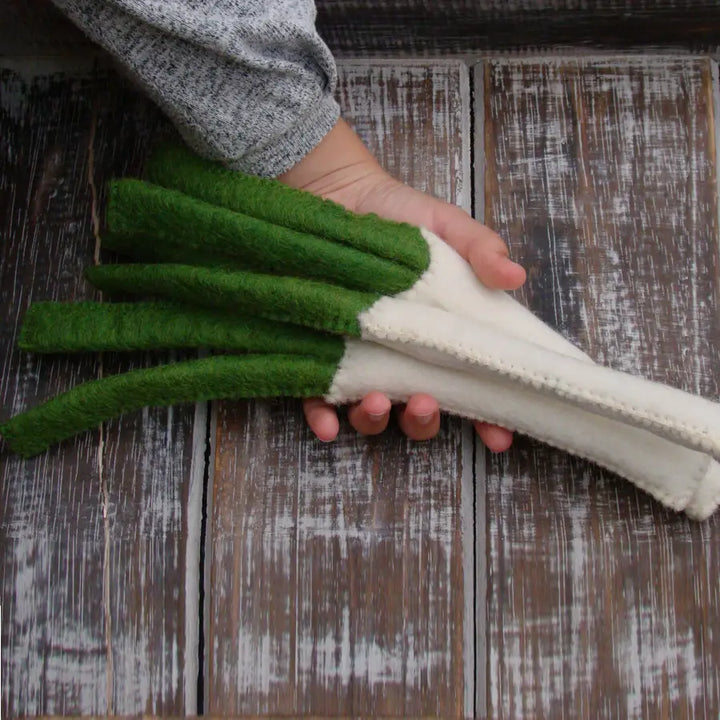 Papoose Felt Vegetable Leek, Set of 3