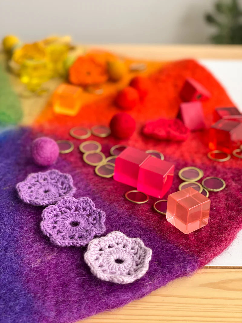 Papoose Goethe Color Wheel Felt Play Mat
